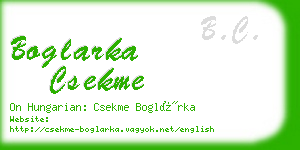 boglarka csekme business card